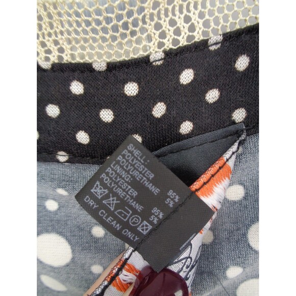 Anac Designed by Kimi Dot V-Neck Top Size Large Mesh Tie Waist Flare Sleeve Y2K - Picture 16 of 16